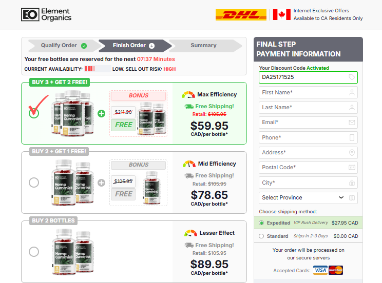Element Organics Hemp Gummies Canada [CONSUMER REPORTS 2025]: Don’t Buy Till You’ve Read This!