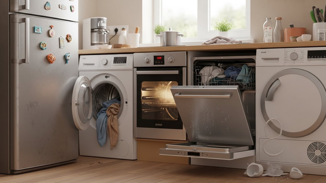 What are the most common home appliance problems homeowners face