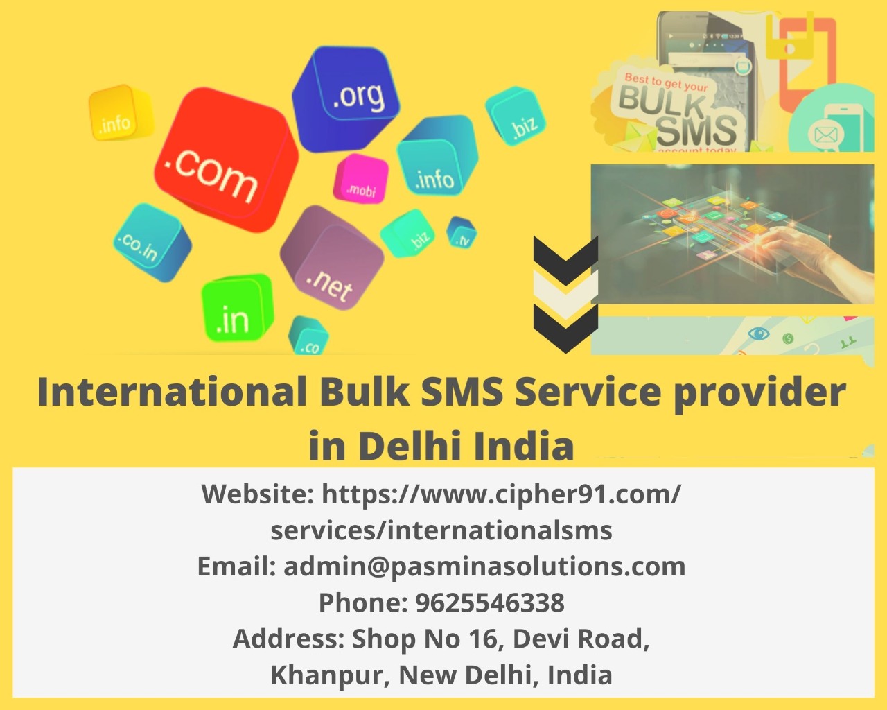 International #BulkSMS Service provider in Delhi India