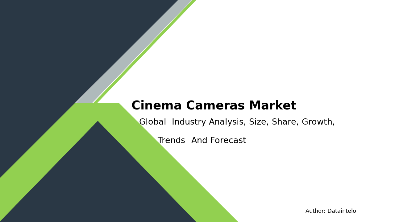2032 Market Forecast: Cinema Cameras Industry Insights