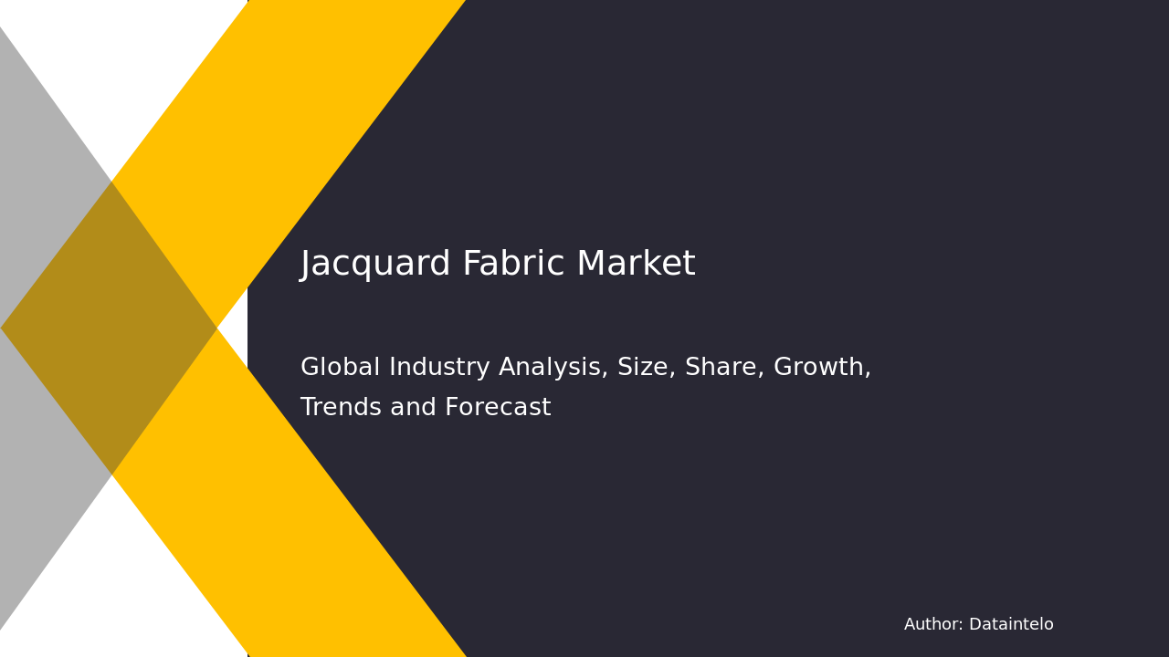 Jacquard Fabric Market Overview & Regional Trends 2032