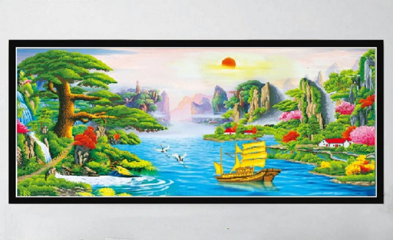 Hướng Dẫn Chọn Tranh Đính Đá Phù Hợp Với Phong Thủy