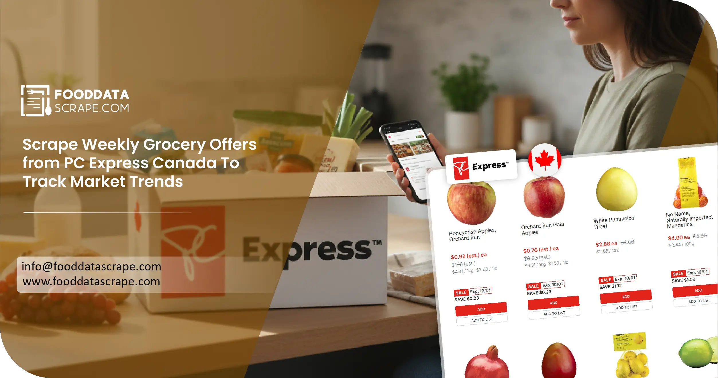 Scrape Weekly Grocery Offers from PC Express Canada