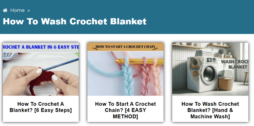 How to wash Crochet Blanket