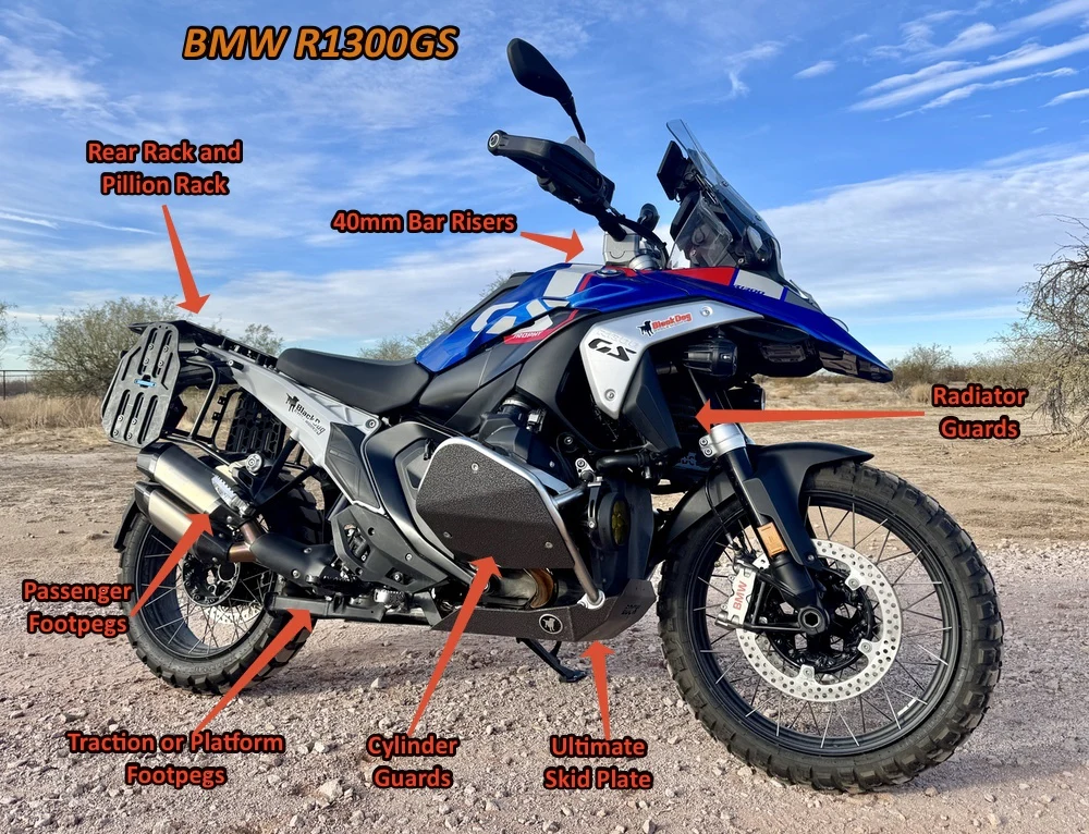 What are the Benefits of Reinforced Skid Plates for BMW R1300GS?