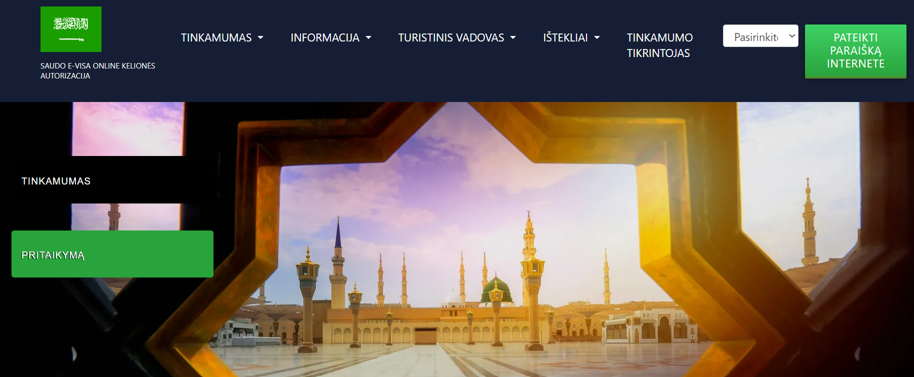 Saudo Arabijos eVisa – paprastas būdas gauti Saudo Arabijos vizą internetu 