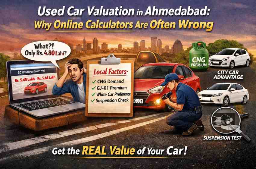 Used Car Valuation in Ahmedabad: Why Online Calculators Are Often Wrong