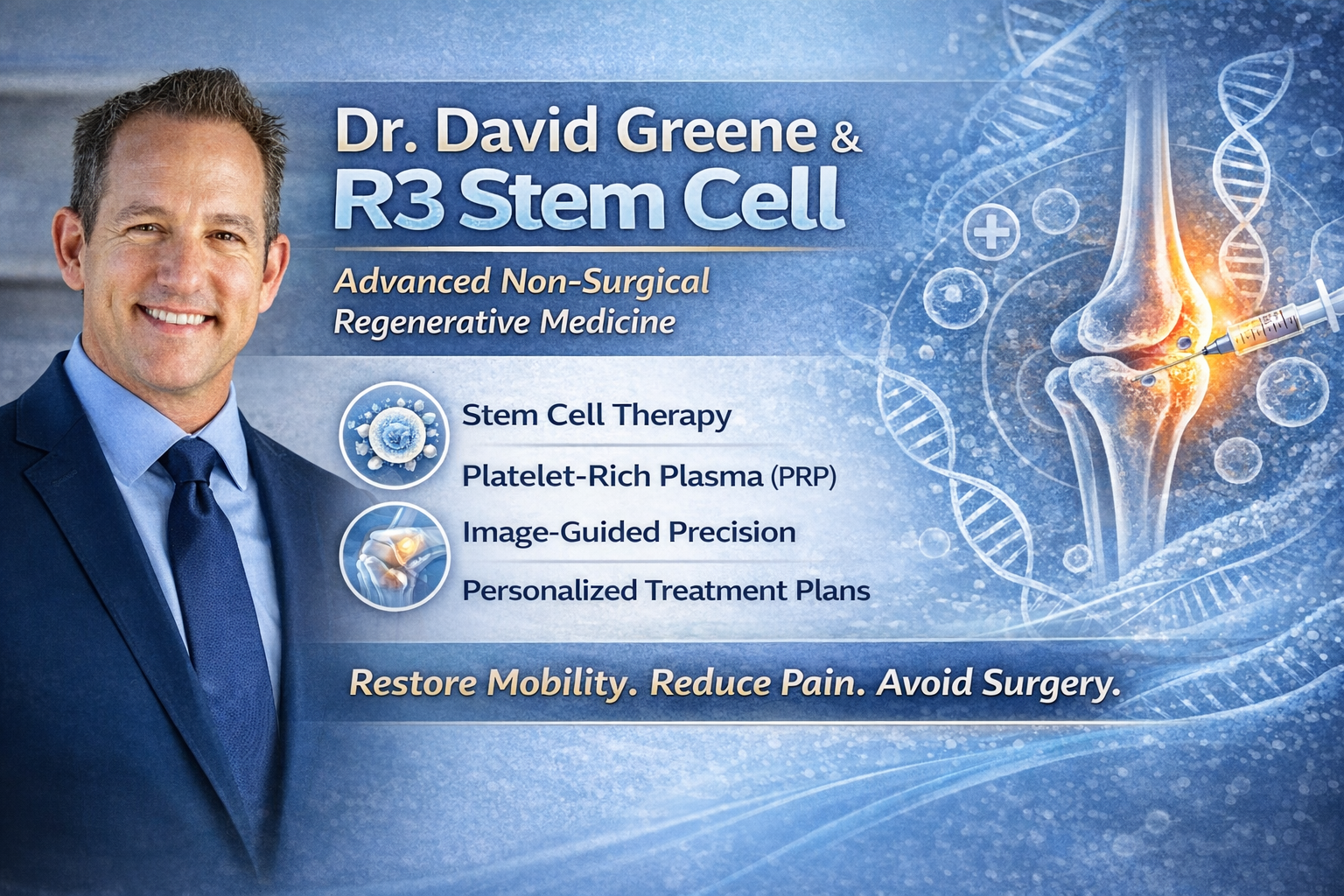 Dr. David Greene R3 Stem Cell: A Modern Approach to Non-Surgical Healing