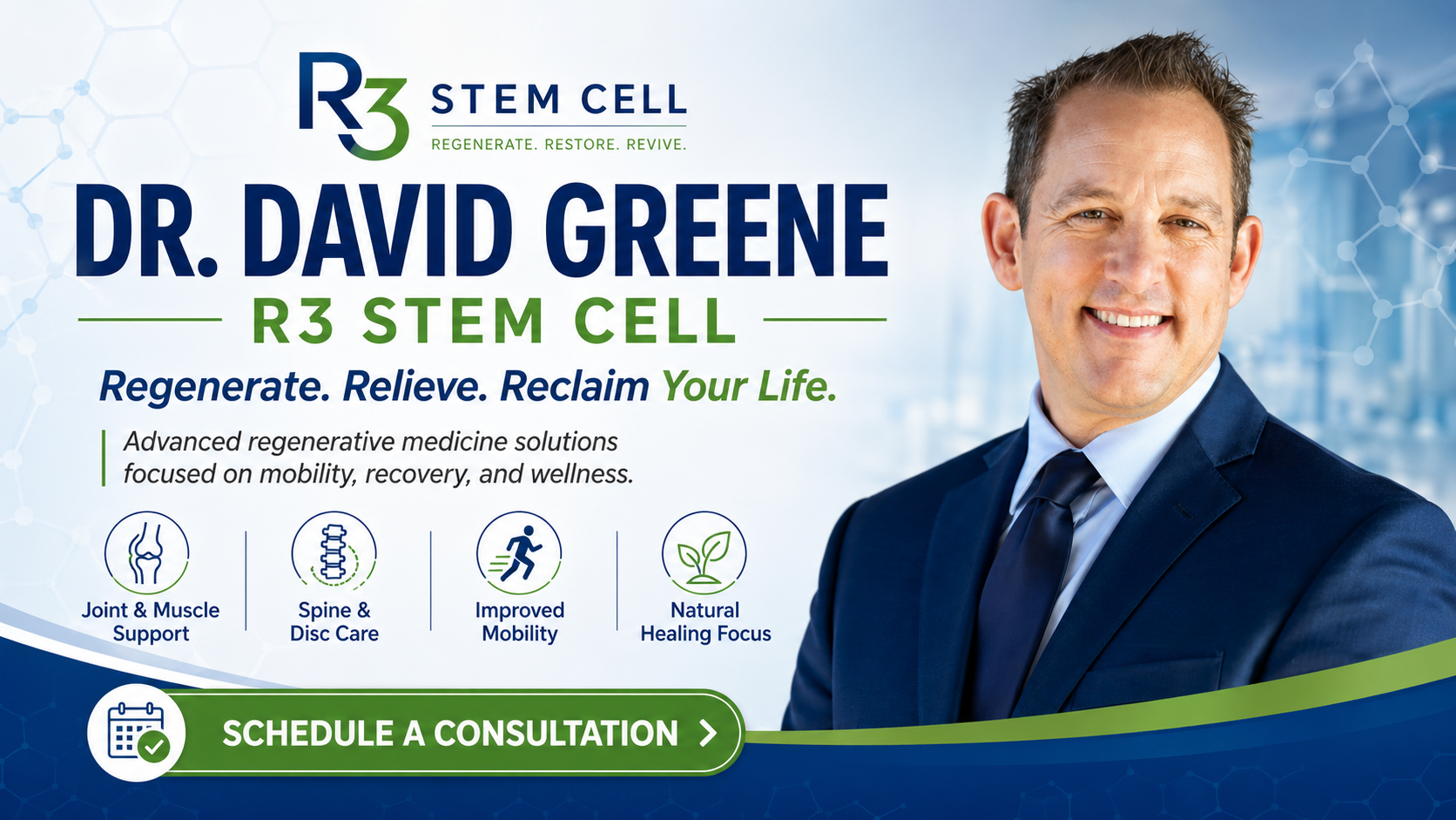 Dr David Greene R3 Stem Cell: A Fresh Look at Regenerative Wellness