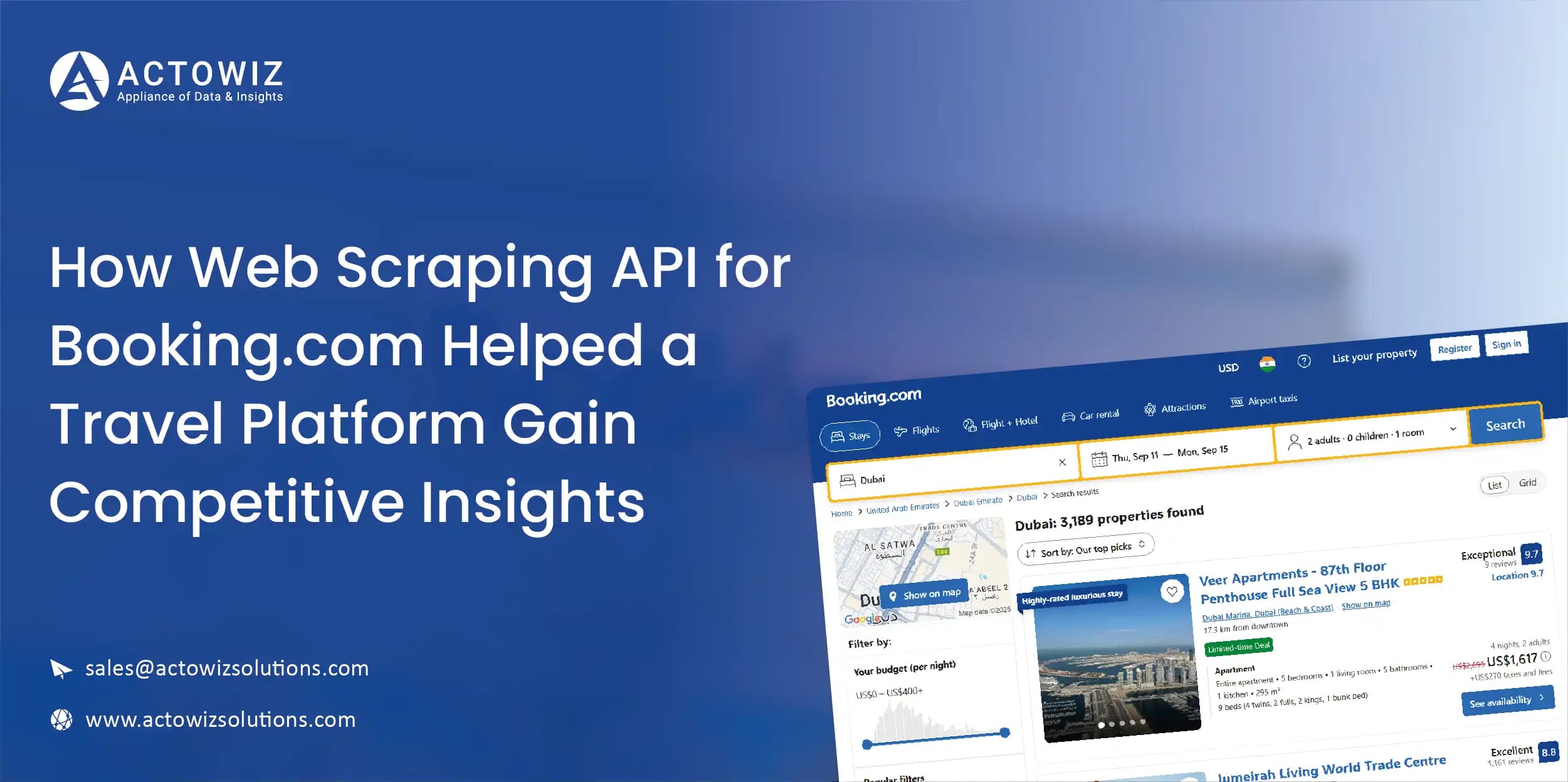 Web Scraping API for Booking.com: Competitive Insights