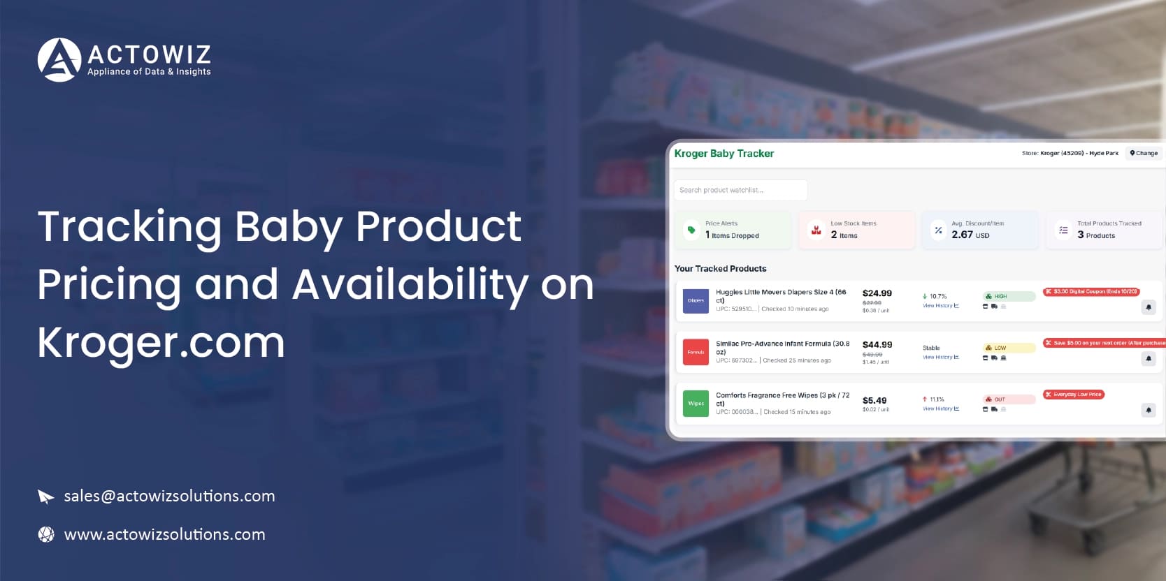 Kroger Baby Product Price Tracking Case Study