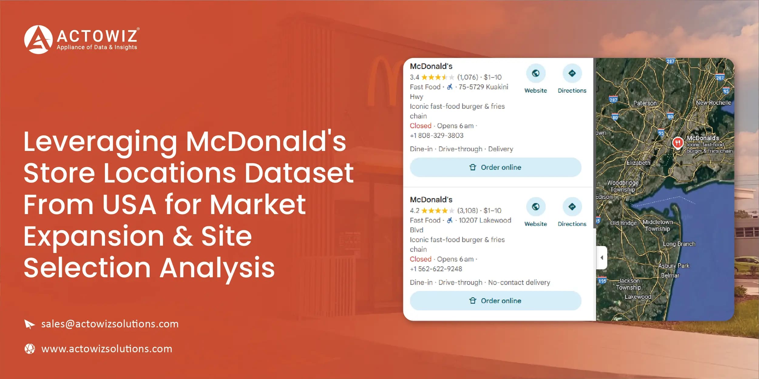McDonalds Store Locations Dataset From USA for Expansion
