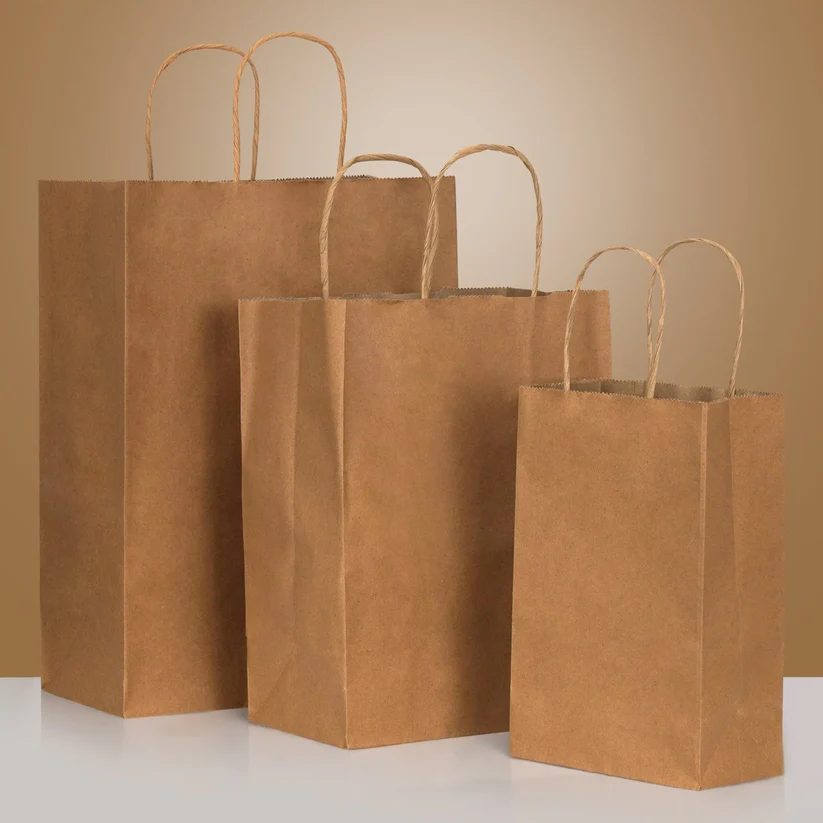 Stylish & Sustainable Brown Paper Shopping Bags in Canada | Prestige and Fancy