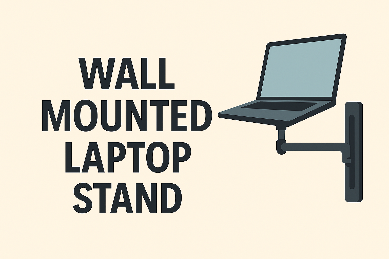 Wall Mounted Laptop Stand – A Smart Way to Save Space and Work Comfortably
