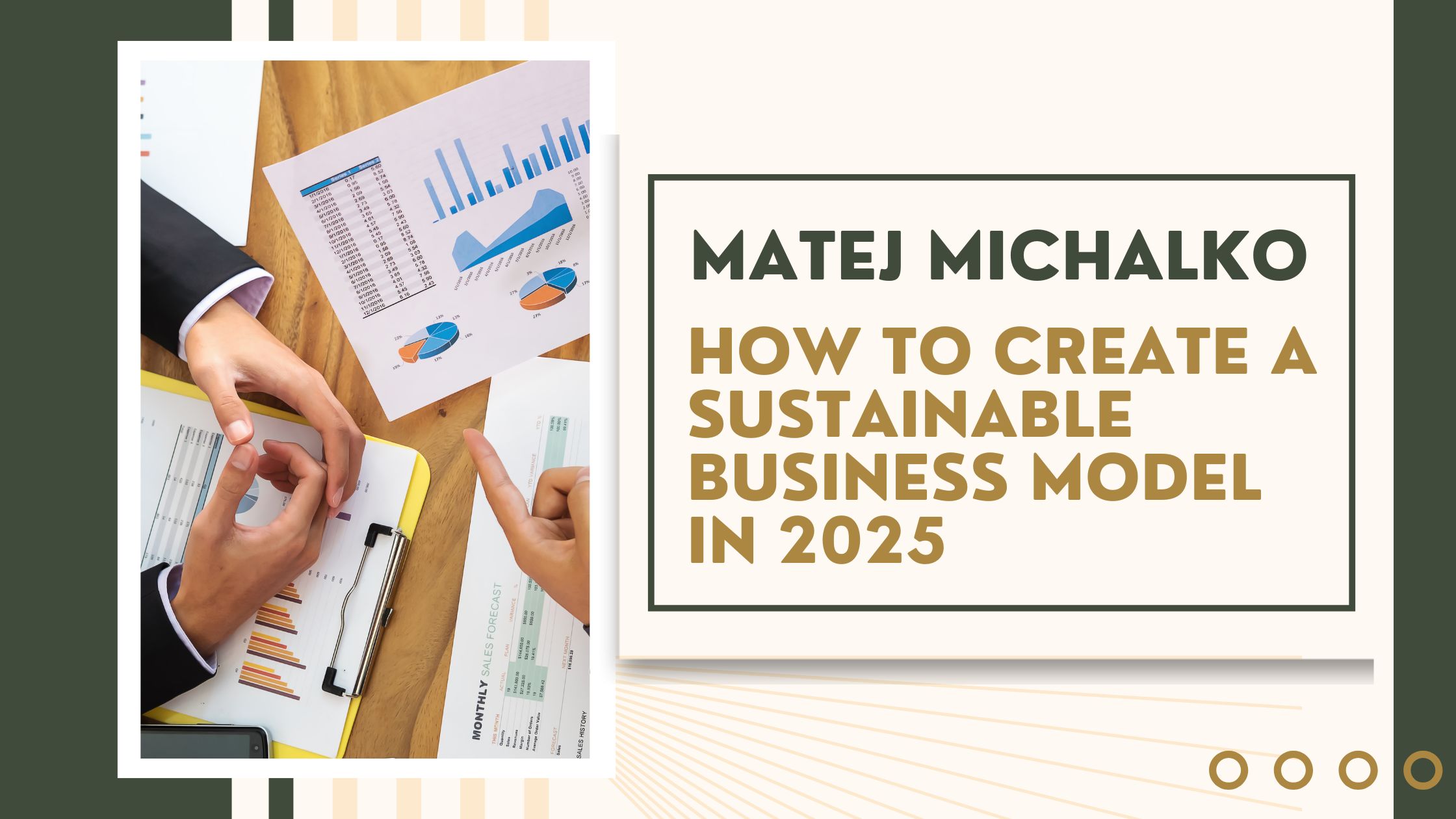 Matej Michalko: How to Create a Sustainable Business Model in 2025