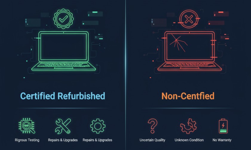 Understanding Certified vs. Non-Certified Refurbished Laptops