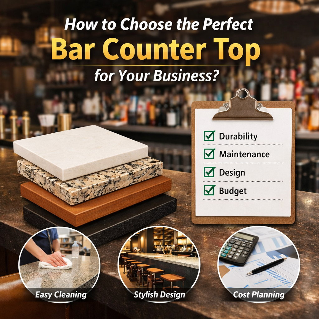 How to Choose the Perfect Bar Counter Top for Your Business?