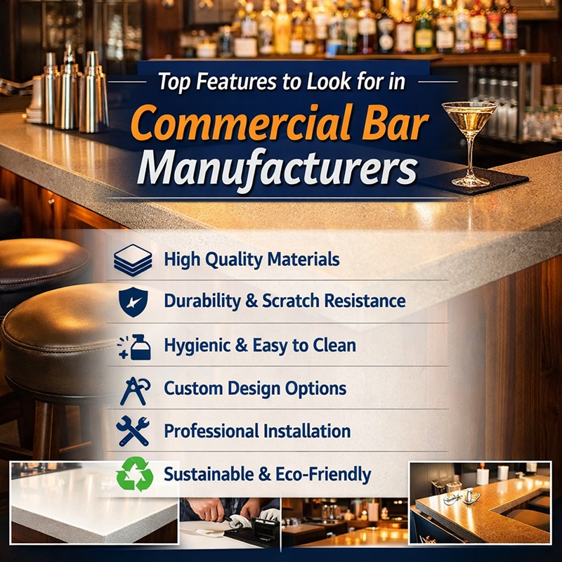 Top Features to Look for in Commercial Bar Manufacturers