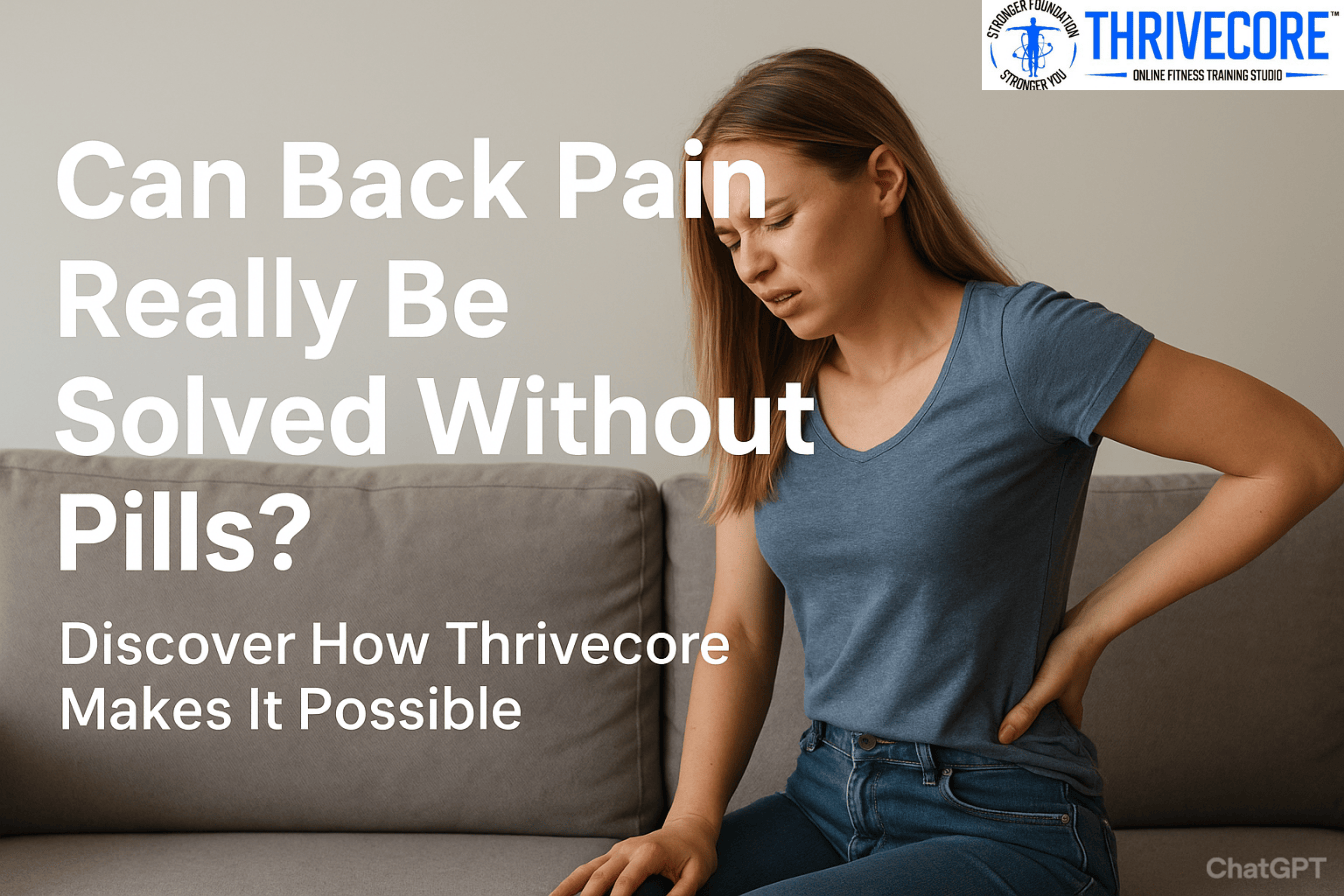 Can Back Pain Truly Be Resolved Without Pills? Discover Thrivecore’s Natural Approach