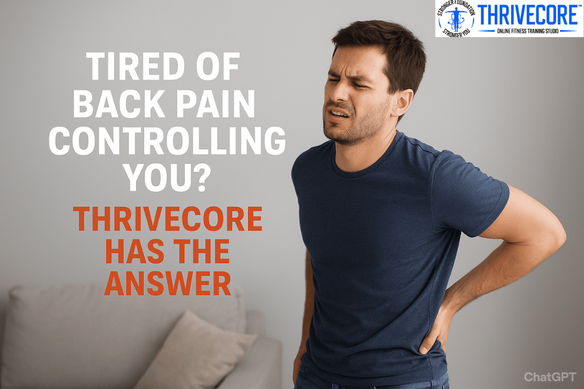Tired of Back Pain Controlling You? Thrivecore Has the Answer