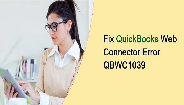 QuickBooks web connector Error Code QBWC1039