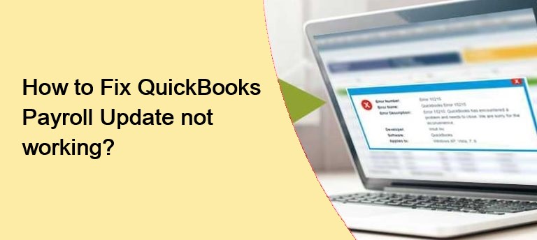 QuickBooks Payroll Update Problems or QuickBooks won't update