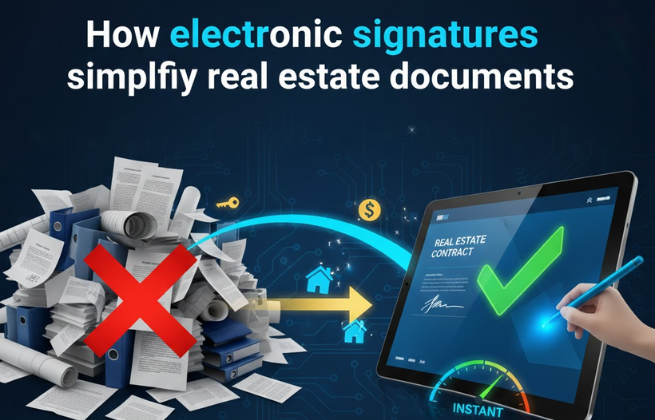 How electronic signatures simplify real estate documents