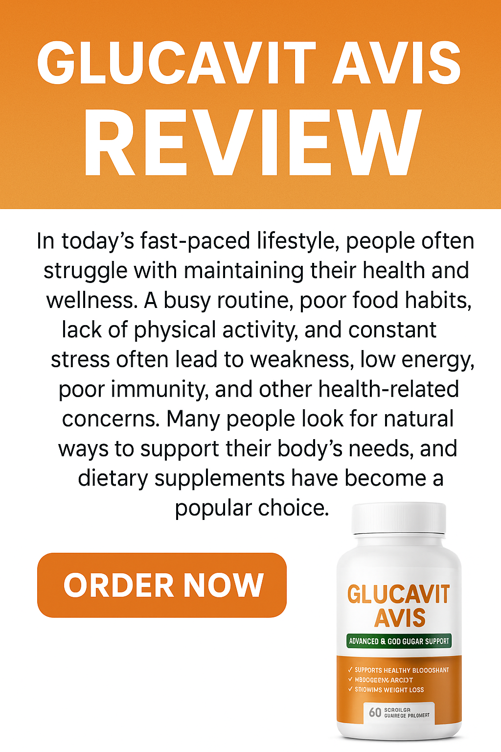 Is Glucavit Avis the Right Choice for You?