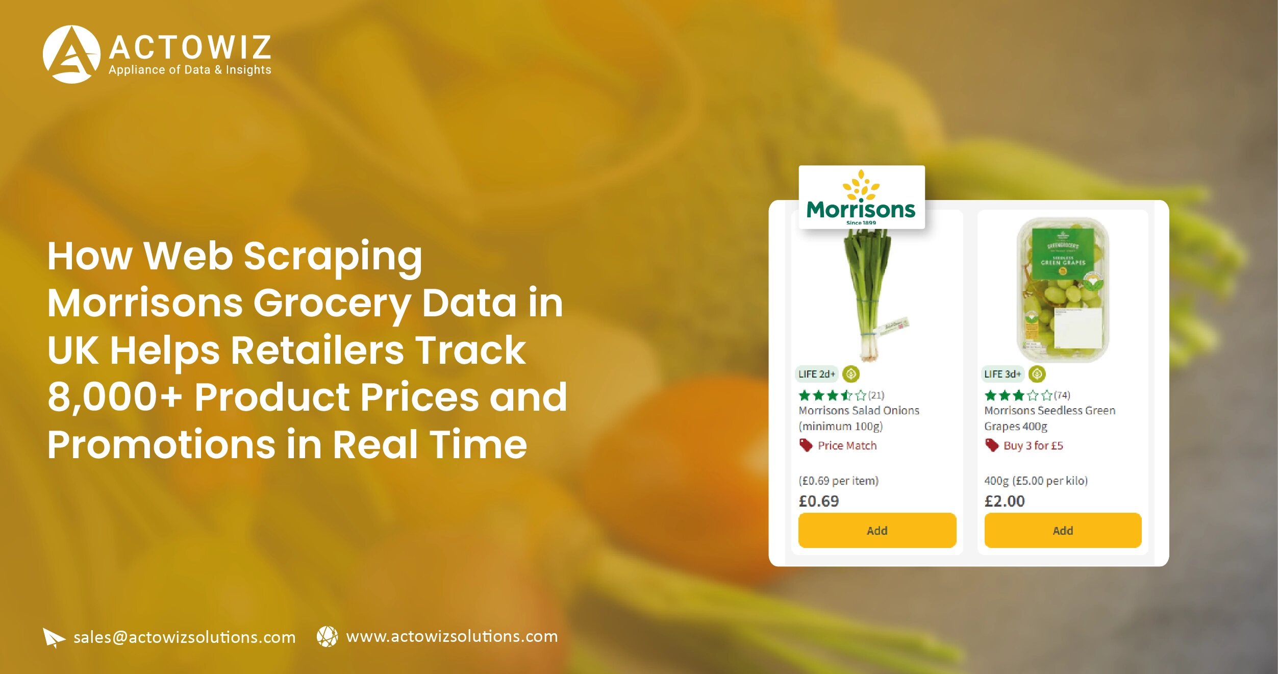 Web Scraping Morrisons Grocery Data in UK for Real-Time Data 