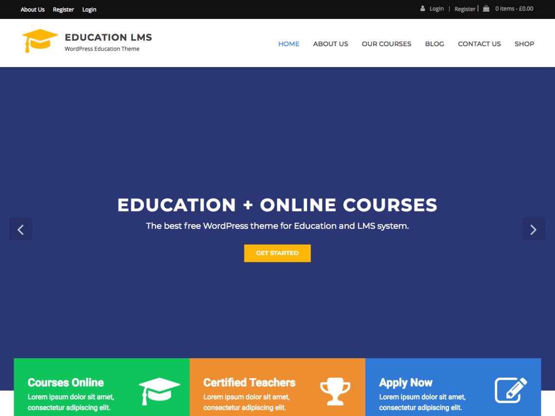 Best free WordPress LMS themes for education purpose