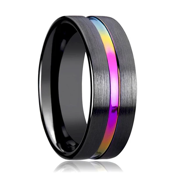 Purple Wedding Bands and Rings: A Bold Expression of Royal Elegance and Everlasting Love