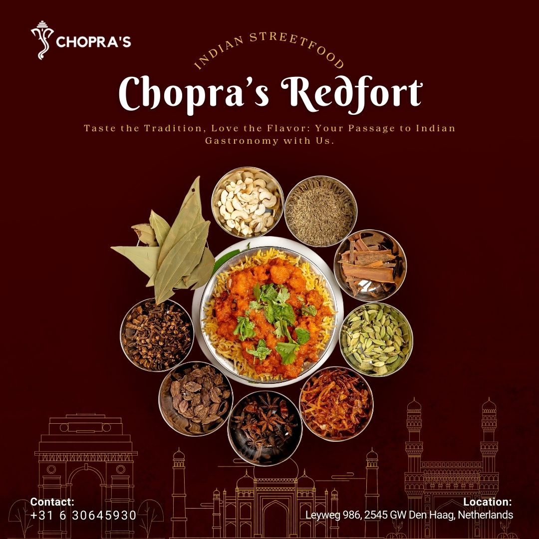 Chopra’s Redfort — Top Indian Restaurant in Hague for Delicious Curries and Street Food