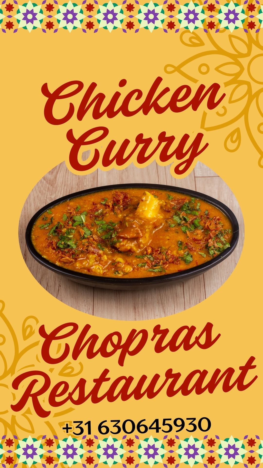 Enjoy Authentic Chicken Curry in Den Haag