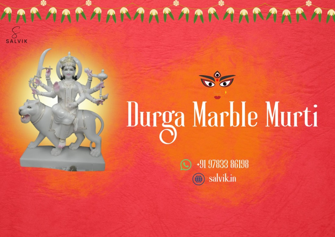 Premium Durga Marble Idols by Salvik India – Crafted with Devotion and Excellence