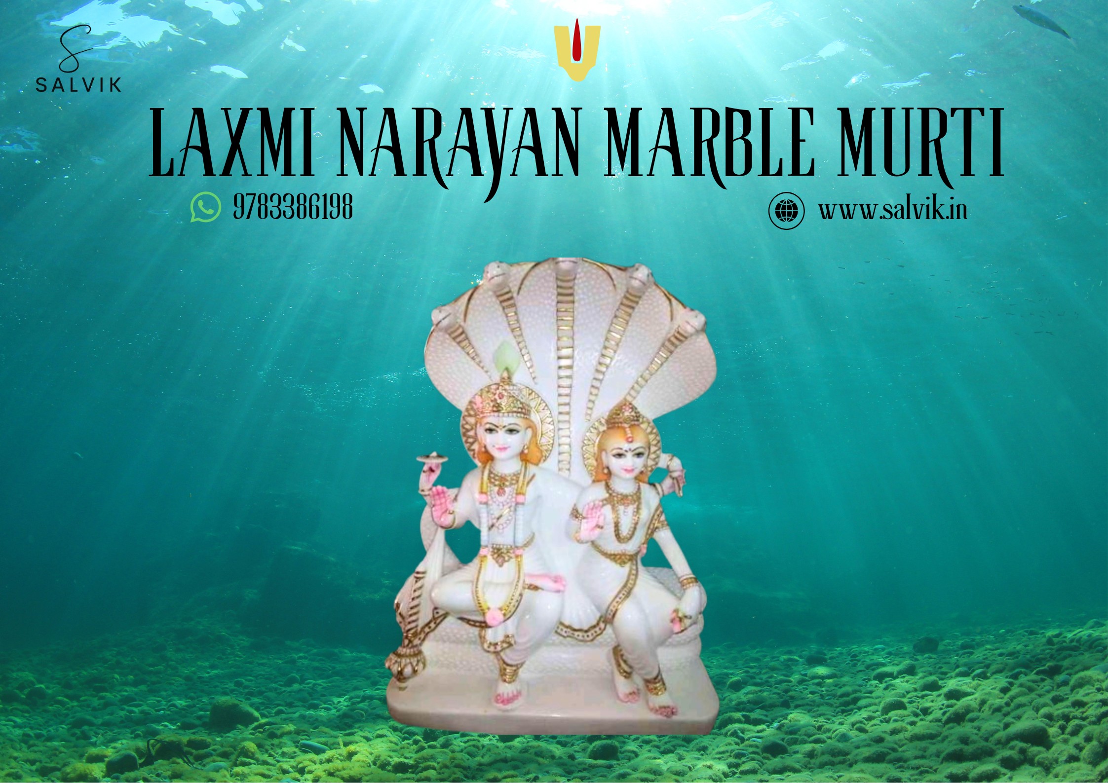 Elegant Marble Idols for Devotion: Laxmi Narayan Idol & Narayan Ki Murti