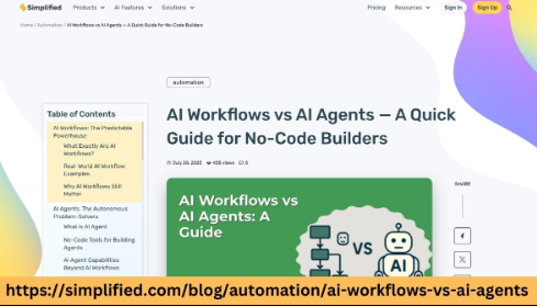Understanding AI Workflows and AI Agents: Key Differences Made Simple