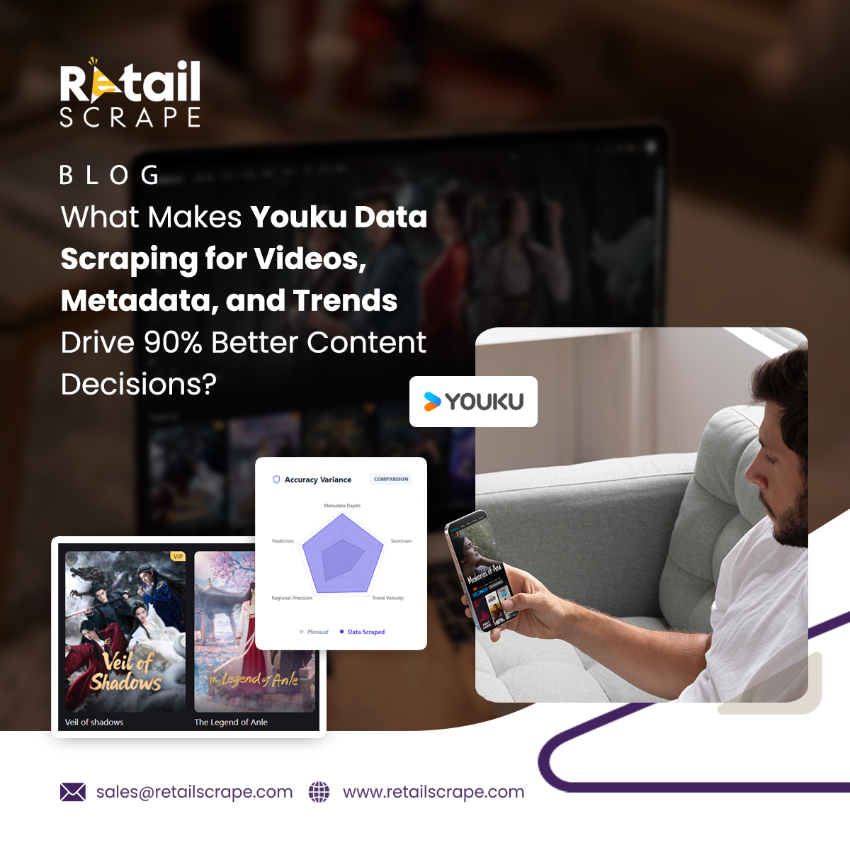 Youku Data Scraping for Videos, Metadata, and Trends Insights