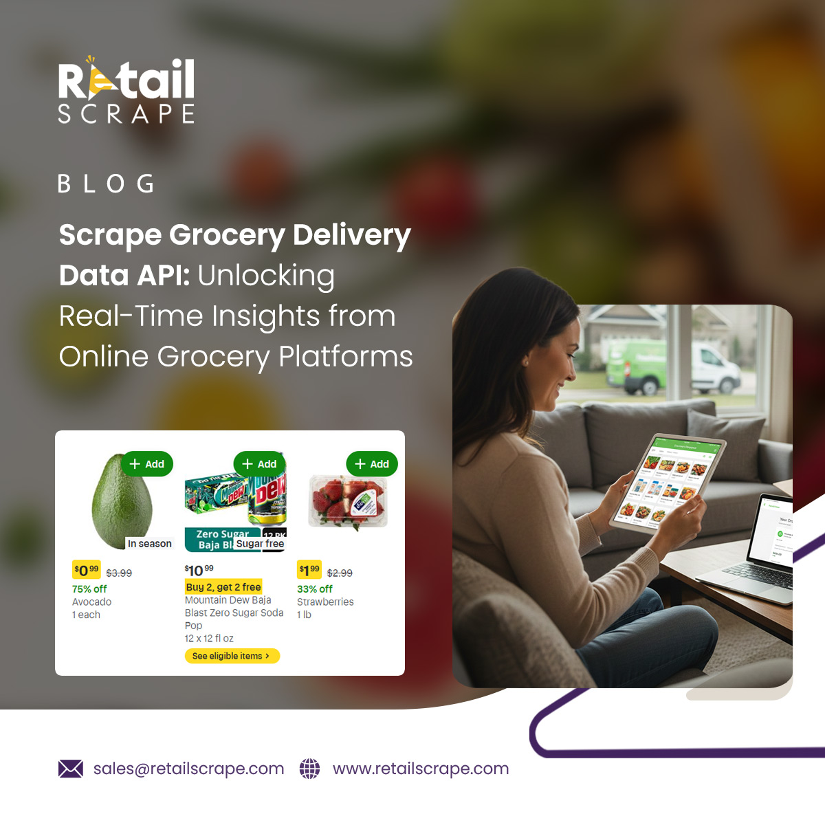 Scrape Grocery Delivery Data API | Real-Time Pricing & Inventory