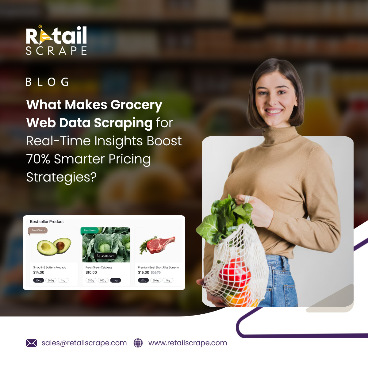 Grocery Web Data Scraping for Real-Time Insights Quickly