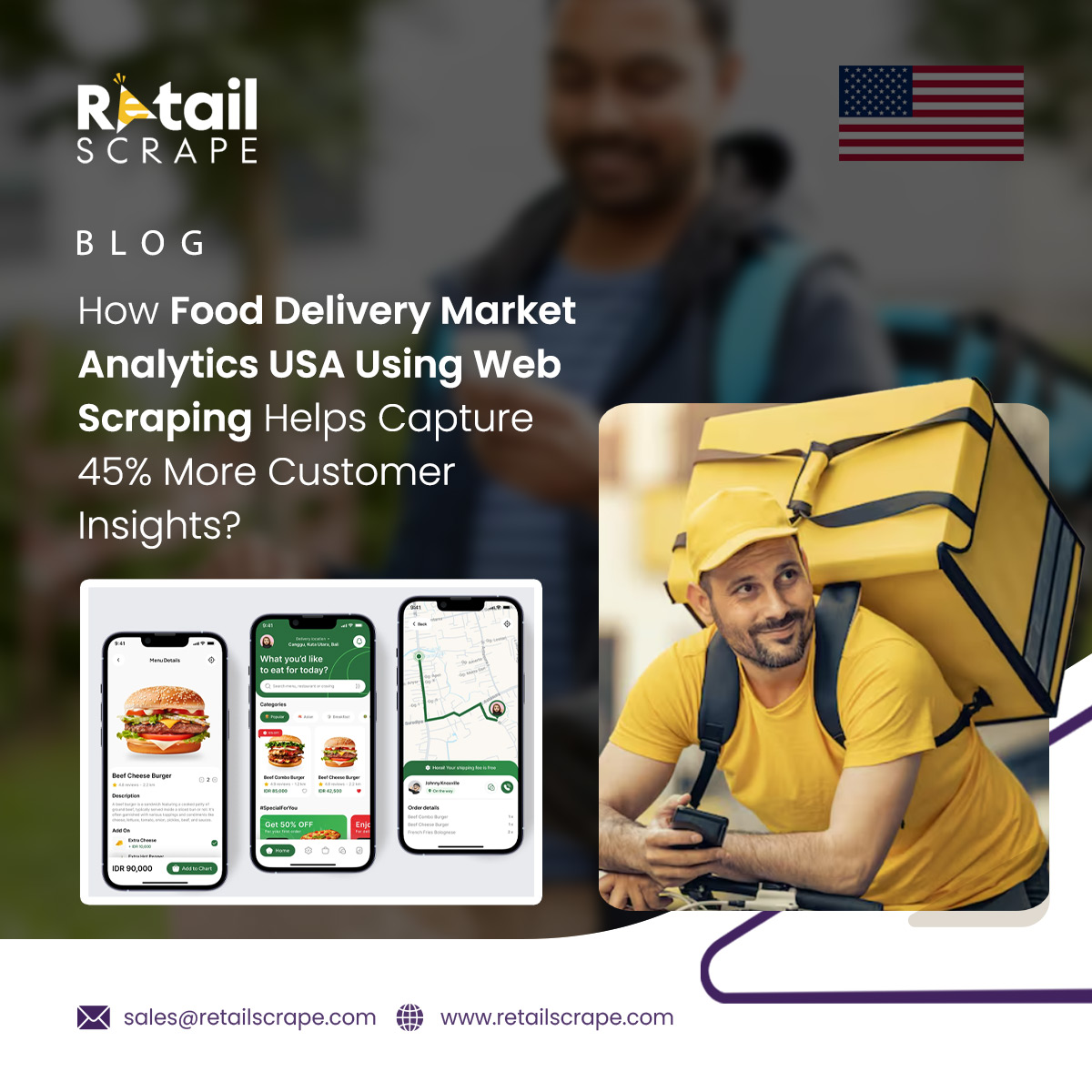 Food Delivery Market Analytics USA Using Web Scraping Service