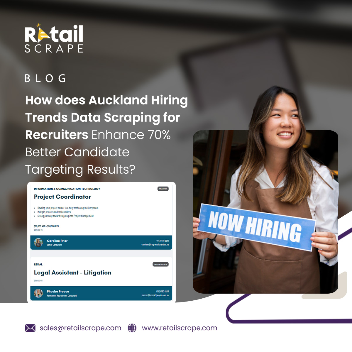 Auckland Hiring Trends Data Scraping for Recruiters Analysis