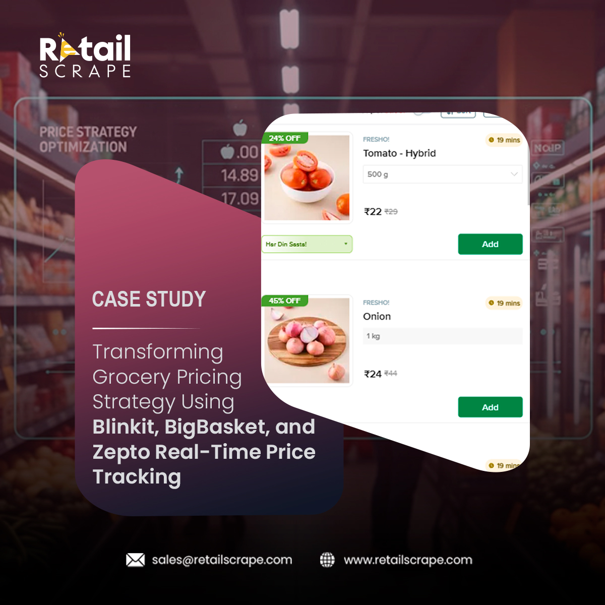Blinkit, BigBasket, and Zepto Real-Time Price Tracking