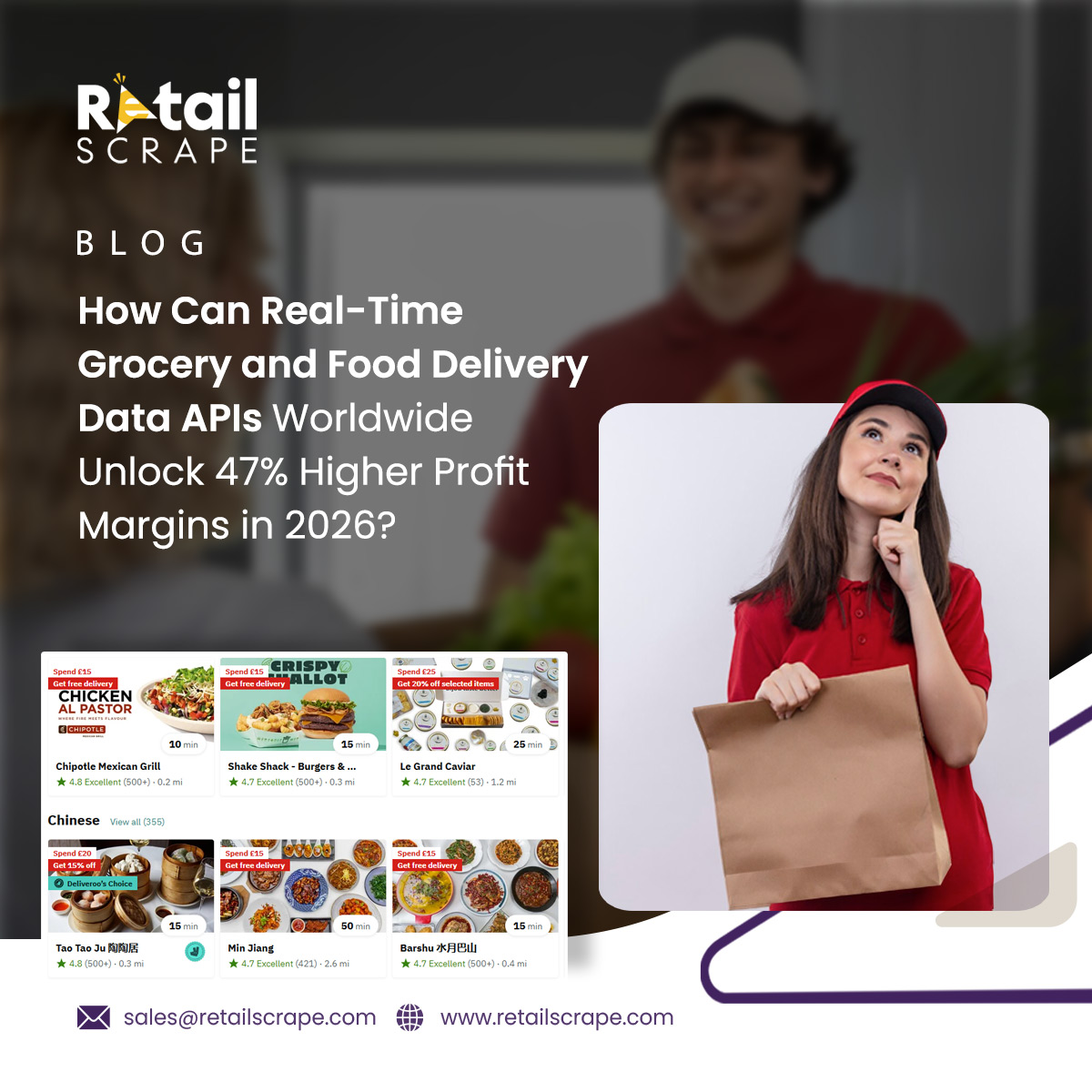 Real-Time Grocery and Food Delivery Data APIs Worldwide