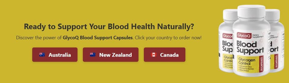 GlycoQ Blood Support Capsules Au-Australia -Support Healthy Circulation Naturally