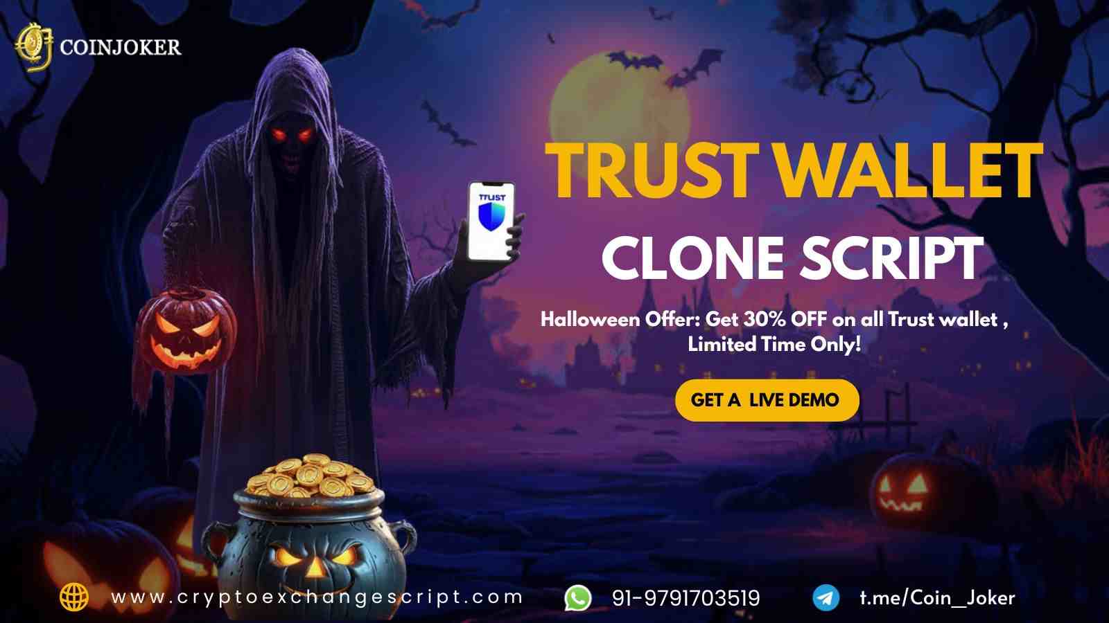 Launch Your Own Crypto Wallet in Just 7 Days with Coinjoker’s Trust Wallet Clone Script 