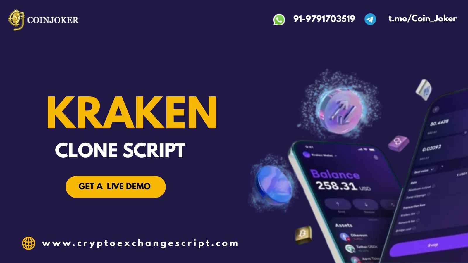 Transform Your Crypto Vision Into Reality with Kraken Clone Script: The Ultimate Crypto Exchange Development  