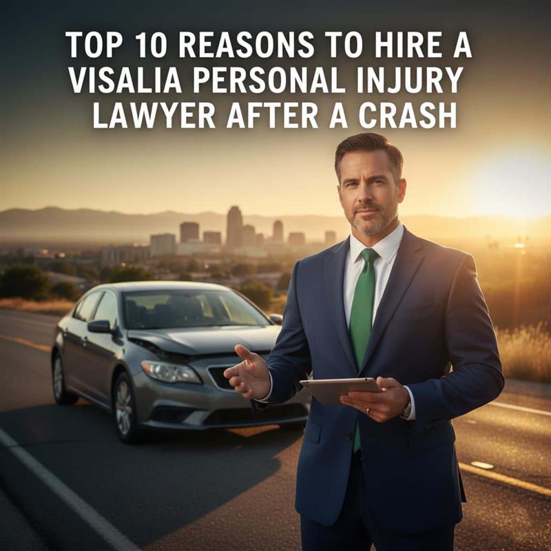 Top 10 Reasons to Hire a Visalia Personal Injury Lawyer After a Crash