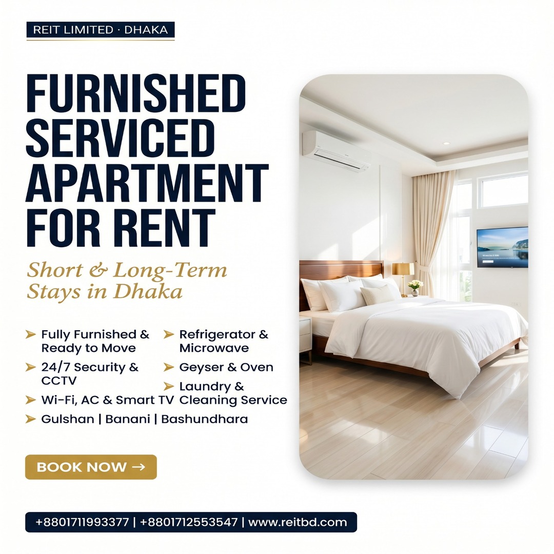 Fully Furnished 1BHK Apartment for Rent in Bashundhara | Short & Long Term Stay Available