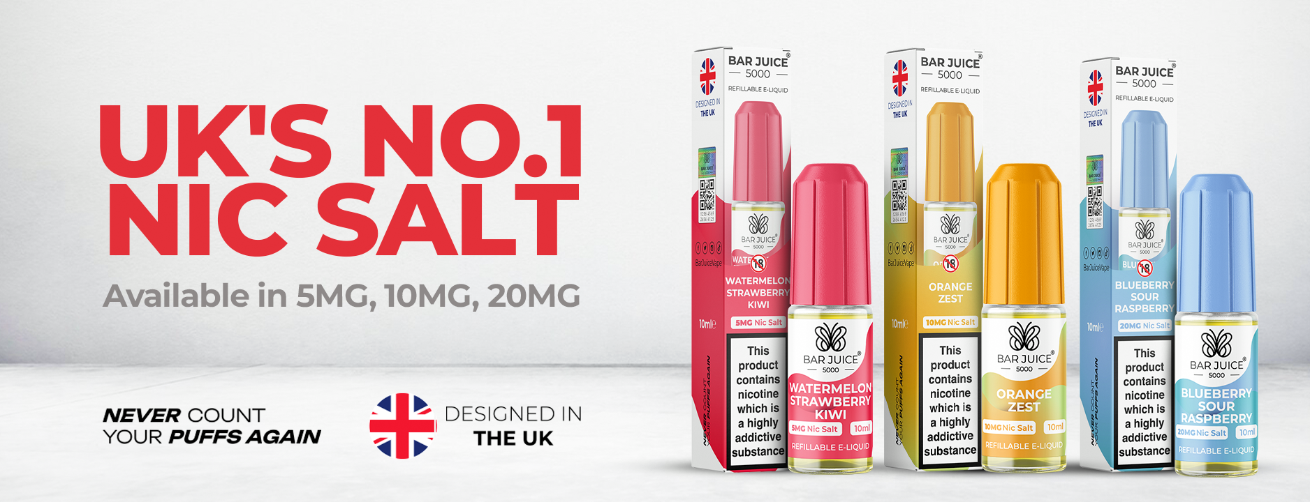 Bar Juice 5000 Nic Salt | Premium Nic Salt E-Liquids & Top Flavours UK