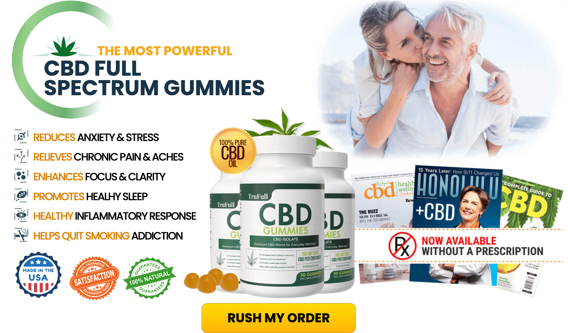 TruFull CBD™ Full Spectrum: Boosts Focus and Mood Without the High